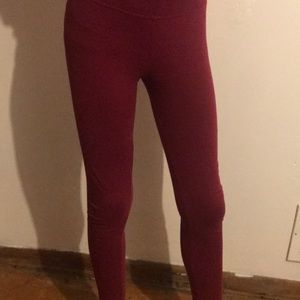 Grey and Maroon leggings